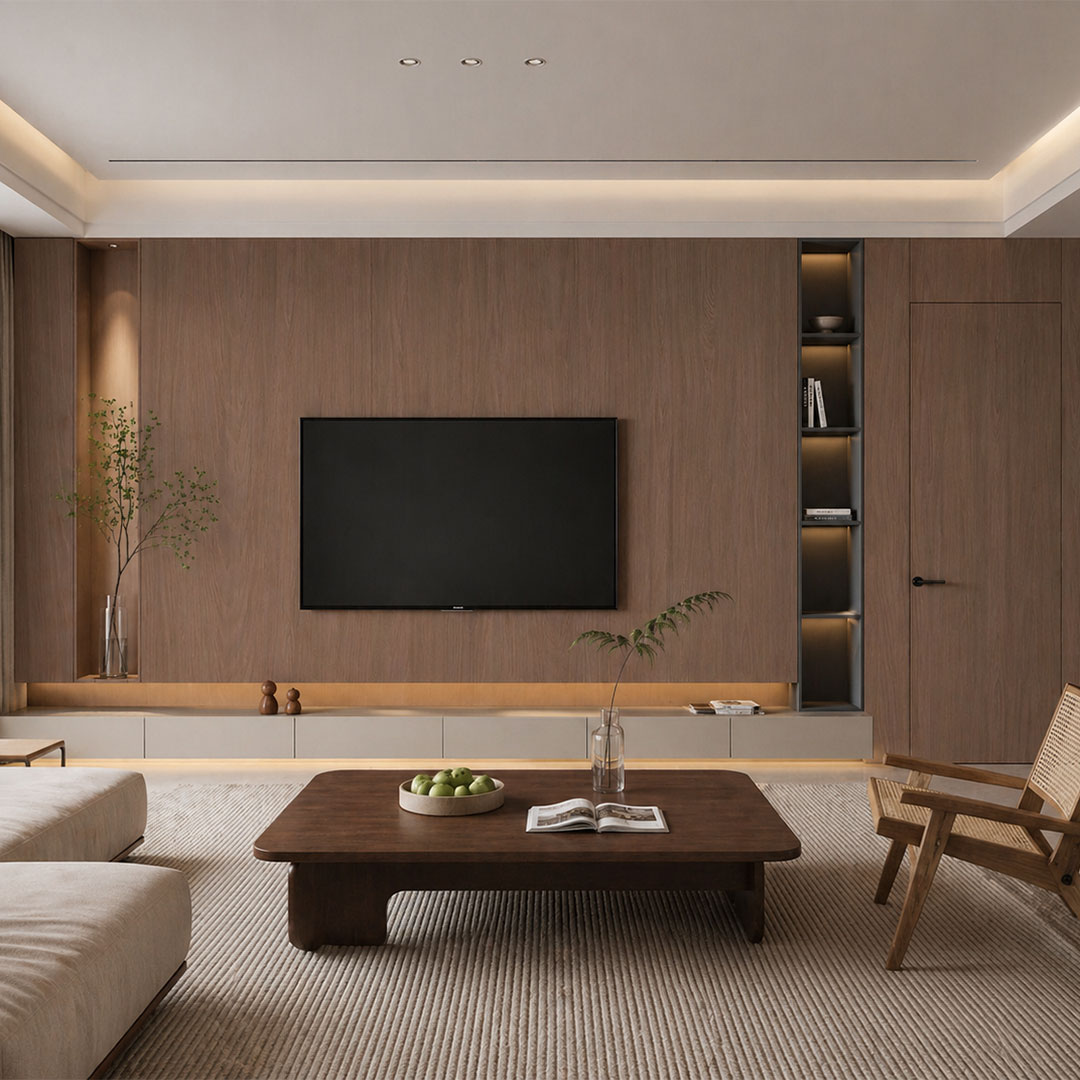 Bảng điều khiển kết cấu Elm đồng bộ TQ04 - Light Luxury